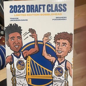 Golden state warriors Dual bubblehead Brandin podziemski and Trace Jackson Davis